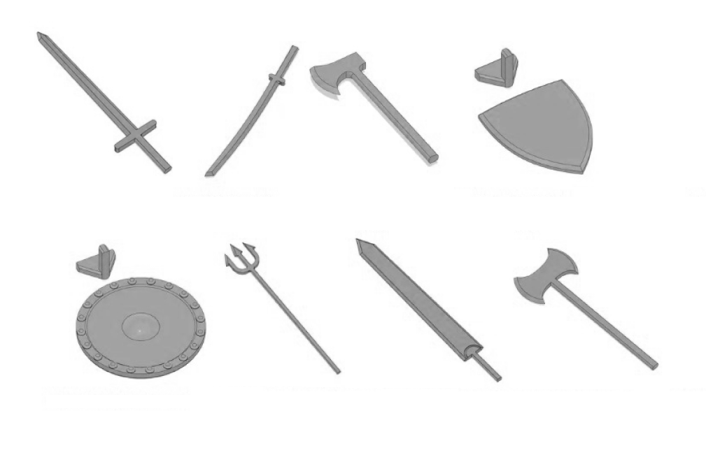 Ultoys: Set de Armas Corto Alcance para Dummy 13