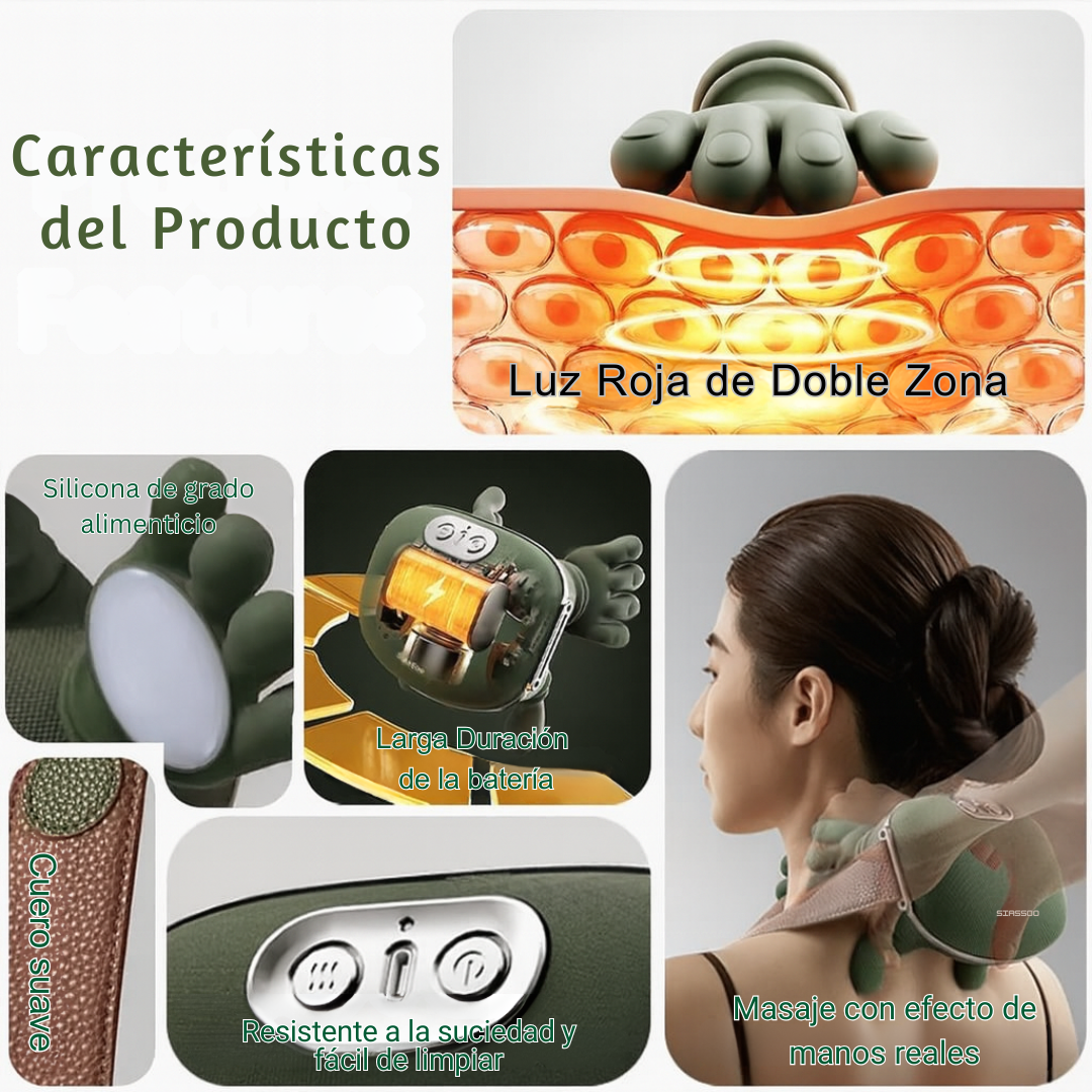 iMassager™ - Masajeador de Cuello, Hombros y Espalda con Calor