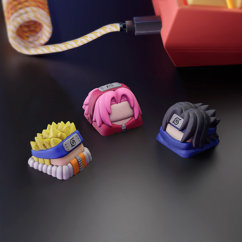 Keycaps: Naruto Shippuden Vol. 1 de Resina 18x18mm