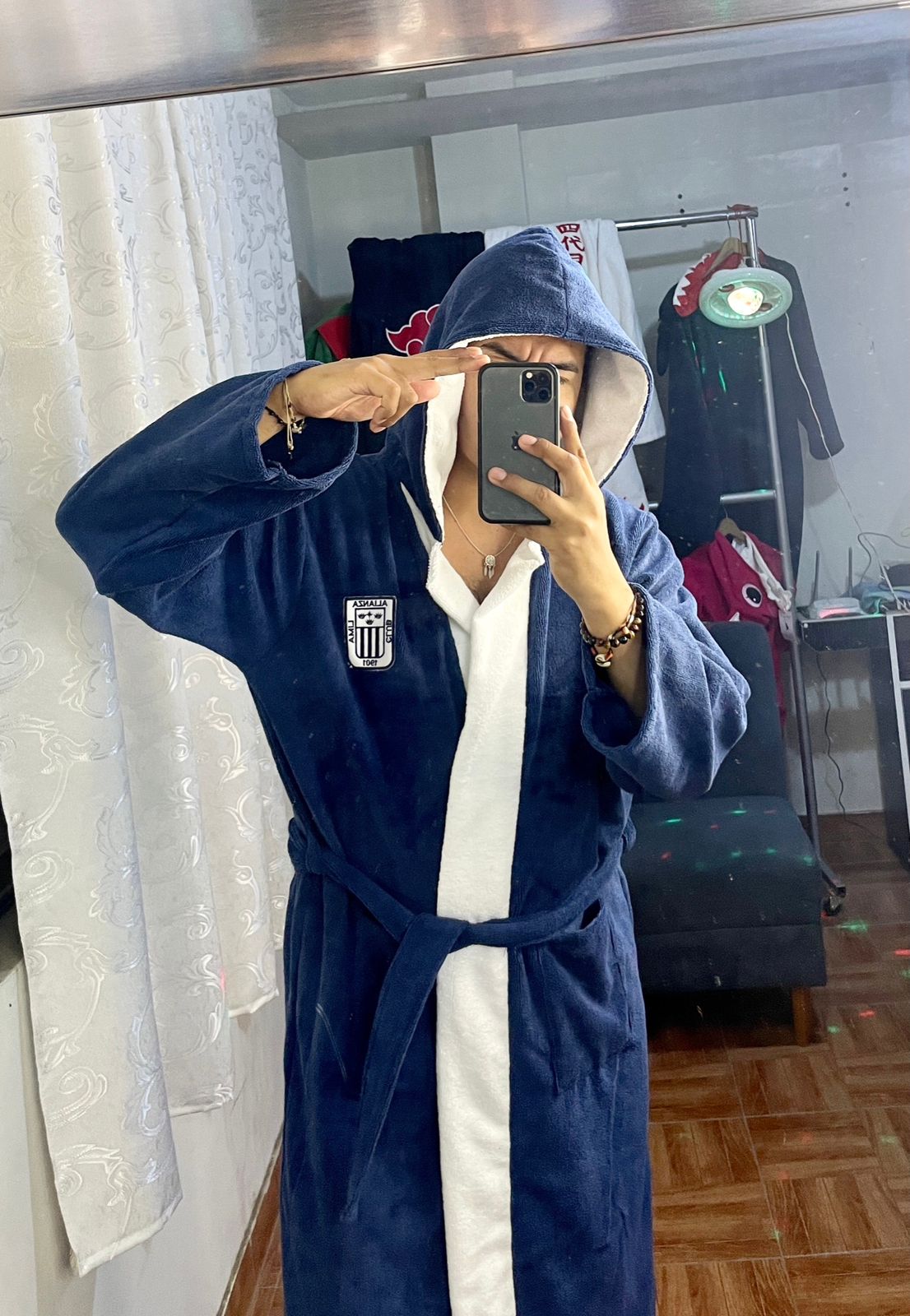 Bata Animada Alianza Lima de Felpa Microfibra