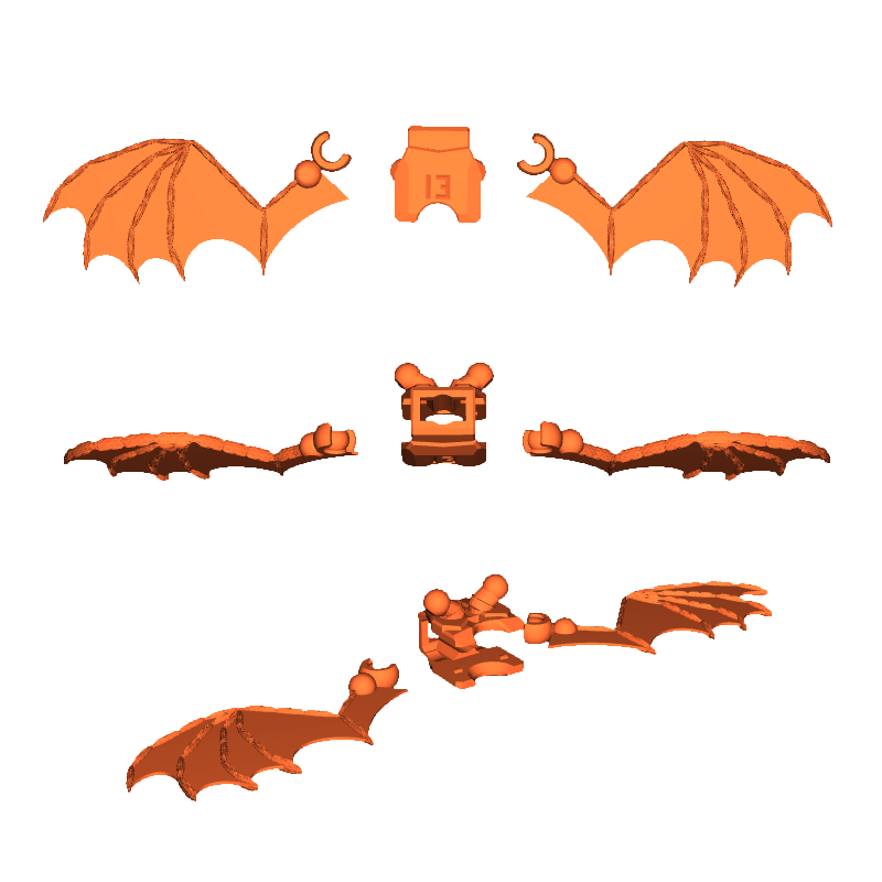 Ultoys: Dragon Wings Alas para Dummy 13