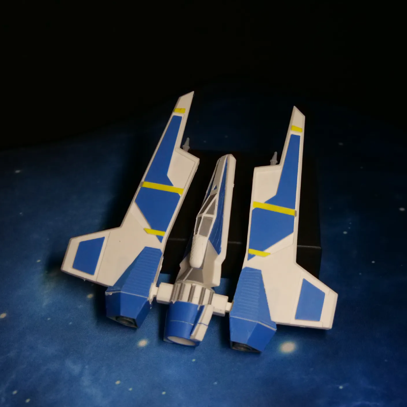 Ultoys: Kit Card Star Wars Mandalorian Fang Fighter Figura de Colección para Armar