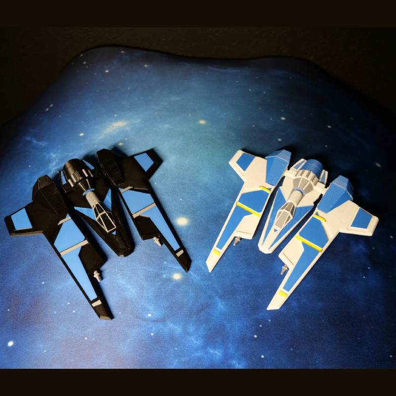 Ultoys: Kit Card Star Wars Mandalorian Fang Fighter Figura de Colección para Armar