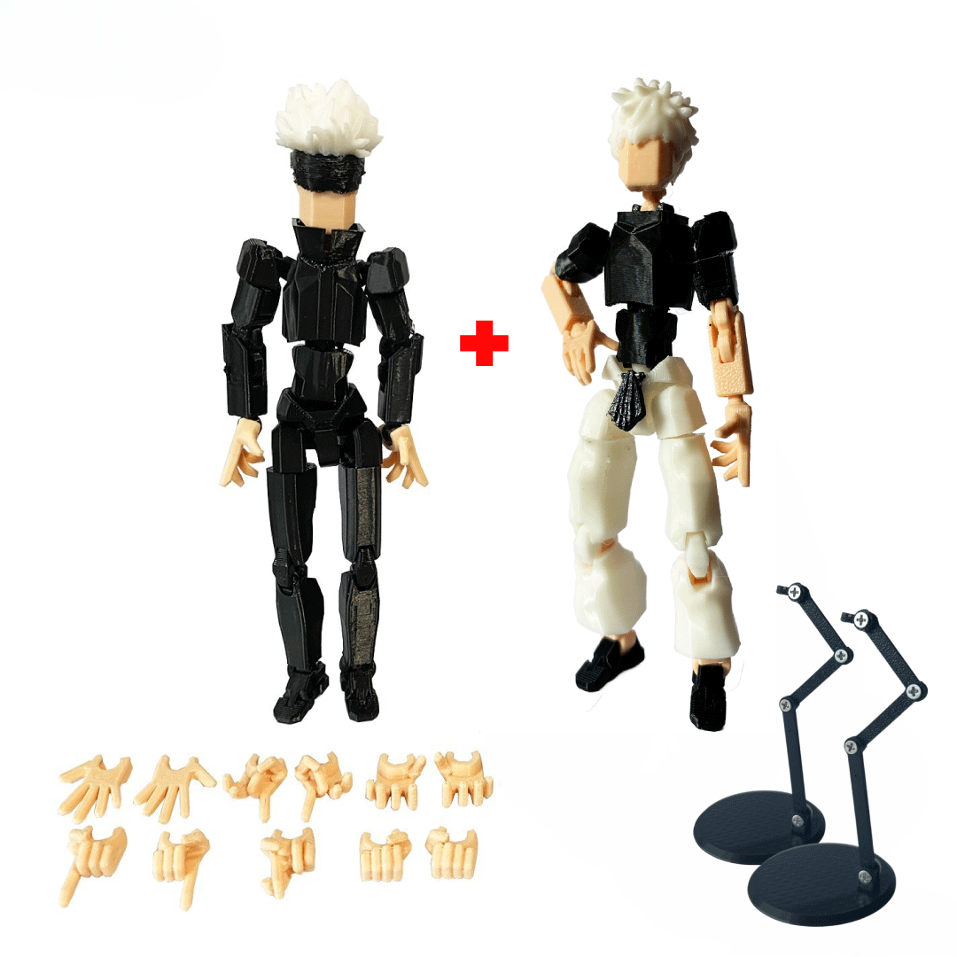 Ultoys: Figura de acción articulada - Dummy 13 X Pack Gojo Satoru Jujutsu Kaisen