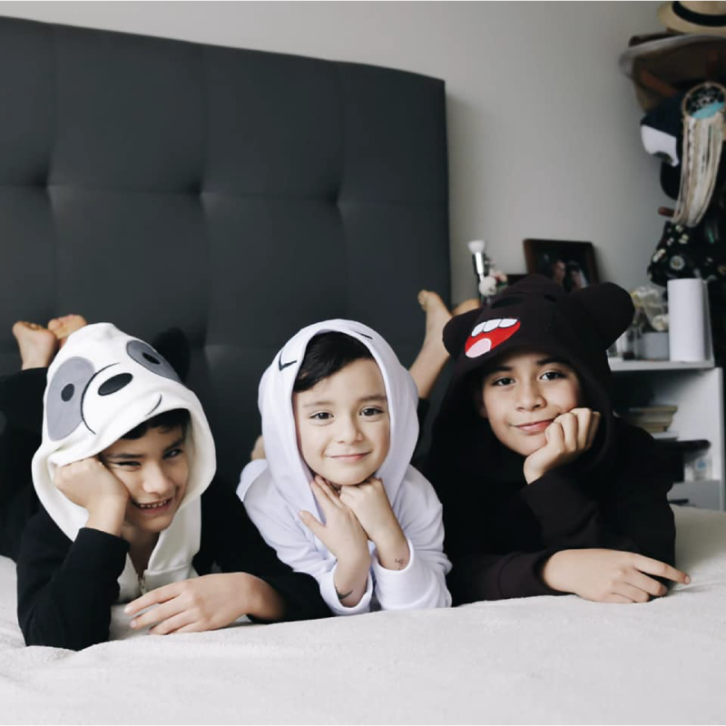 Pijama Animada Enterizo Escandalosos Micropolar Pardo