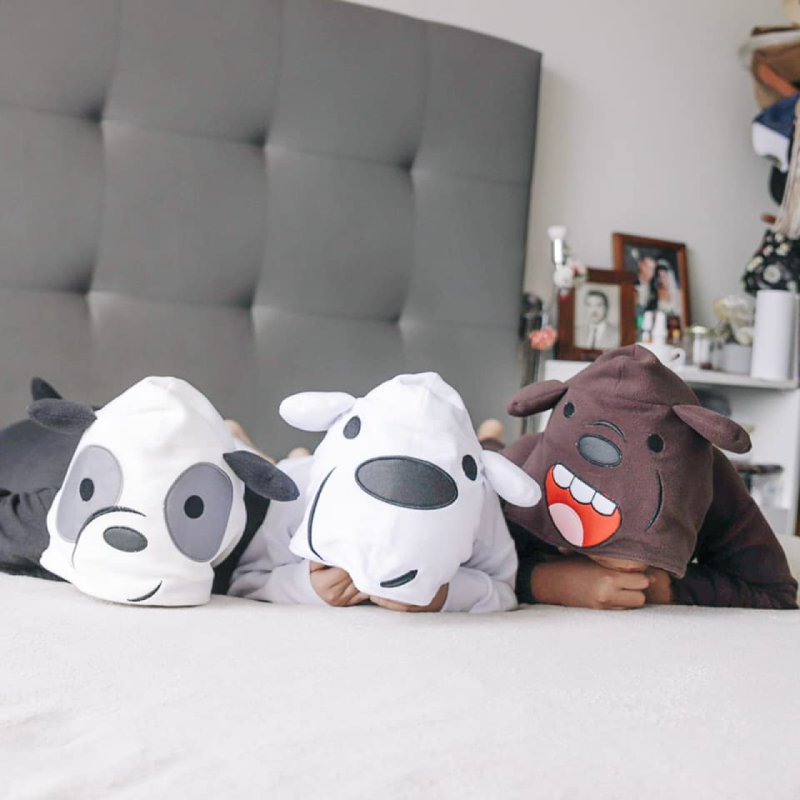 Pijama Animada Enterizo Escandalosos Micropolar Pardo