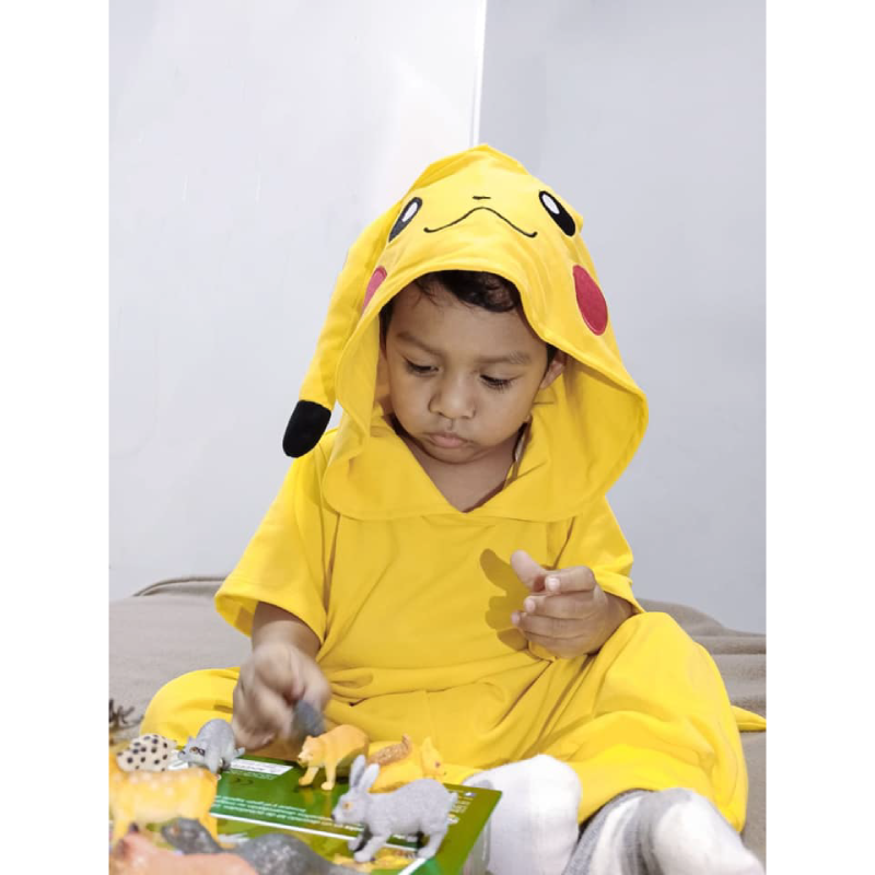Pijama Animada Polo + Pantalón Pikachu Algodón