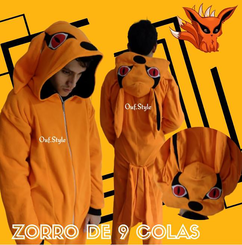Pijama Animada Enterizo Kurama Micropolar Antialergico Ultoys Shop