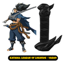 Ultoys: Collapsing Katana 3D League of Legends - Yasuo (monocromo)
