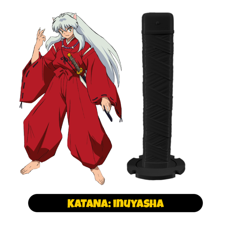 Ultoys: Collapsing Katana 3D Inuyasha - Tessaiga Inuyasha (monócromo)
