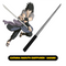 Ultoys: Collapsing Katana 3D Naruto Shippuden - Sasuke (monócromo)