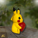 Mundo 3D Collection: Animation - Pokemon Figura Pikachu de Resina
