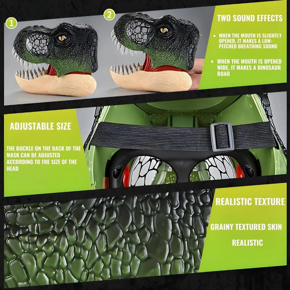 Ultoys: Casco Dinosaurio Sonido y Luces