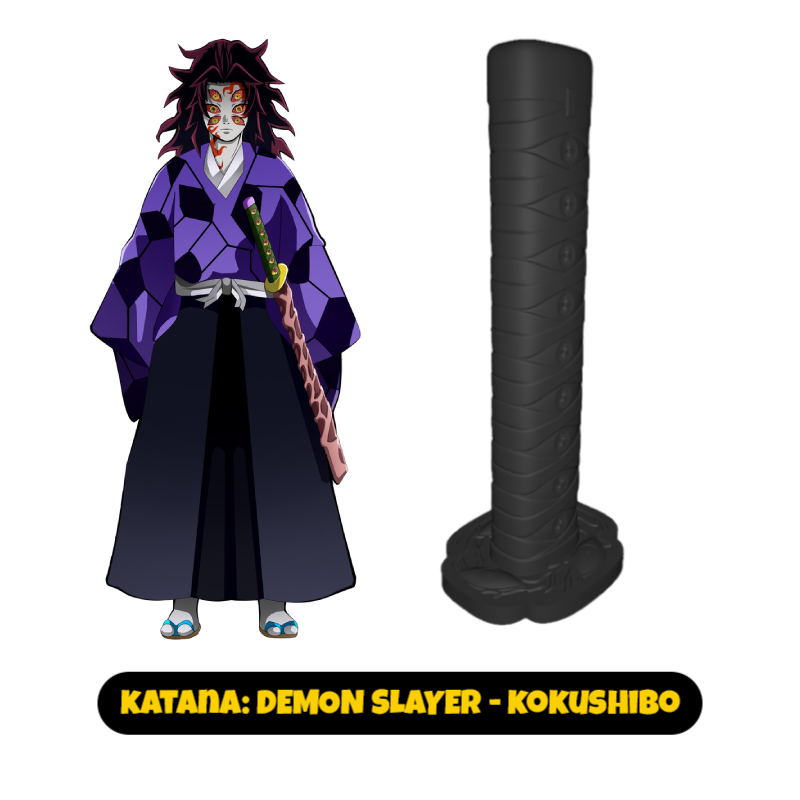 Ultoys: Collapsing Katana 3D Demon Slayer - Kokushibo (monócromo)