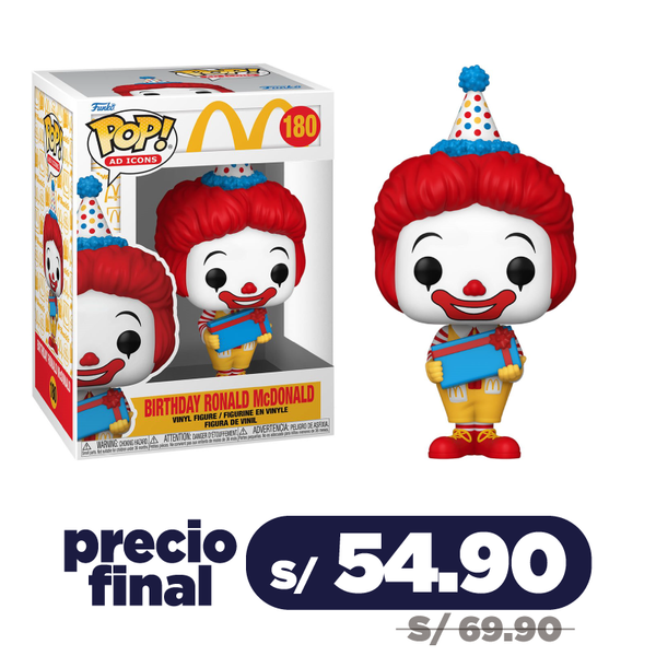 Funko Pop! Icons: McDonalds - Birthday Ronald McDonald #180