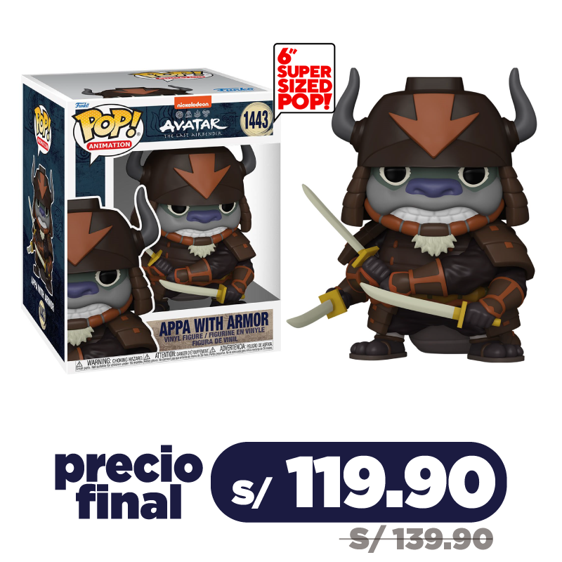 Funko Pop! Animation: Avatar - Appa with Armor