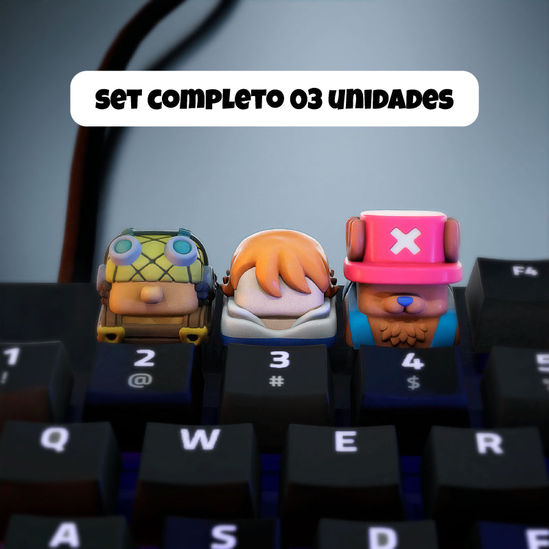 Keycaps: One Piece Vol. 2 de Resina 18x18mm