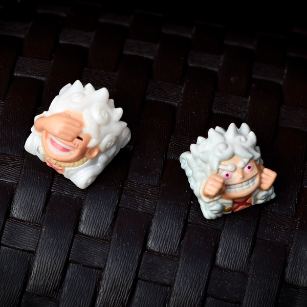 Keycaps: One Piece Luffy Gear 5 de Resina 18x18mm