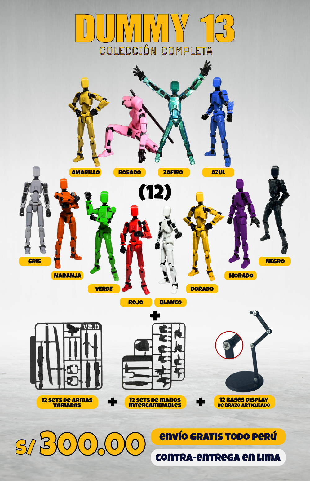 Ultoys: Dummy 13 - Colección Completa