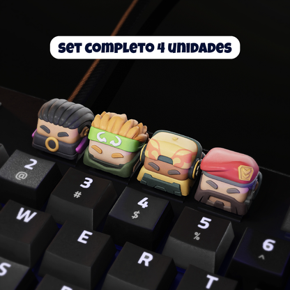 Keycaps: Valorant II de Resina 18x18mm
