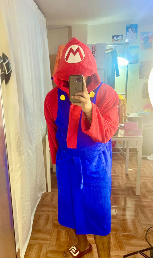 Bata Animada Mario Bros de Felpa Microfibra