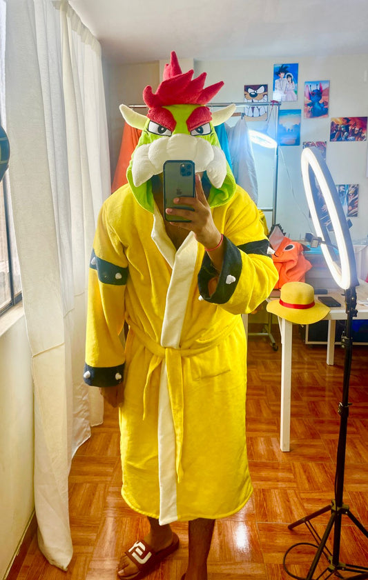 Bata Animada Bowser de Felpa Microfibra