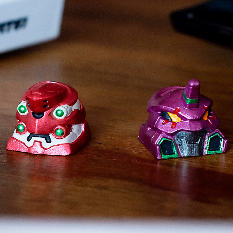 Keycaps: Evangelion de Resina 18x18mm