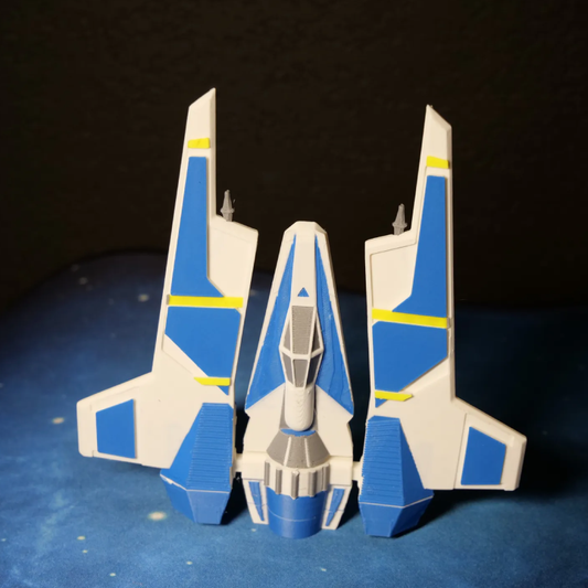 Ultoys: Kit Card Star Wars Mandalorian Fang Fighter Figura de Colección para Armar