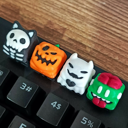Keycaps: Halloween de Resina 18x18mm