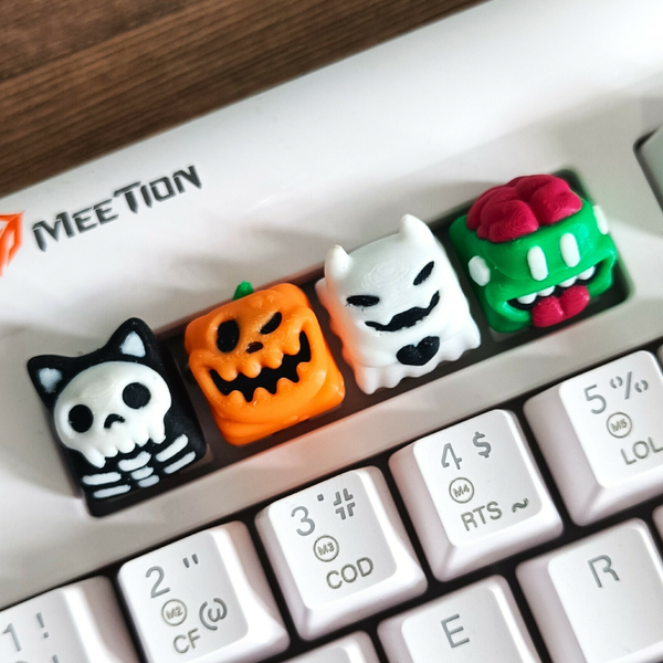 Keycaps: Halloween de Resina 18x18mm