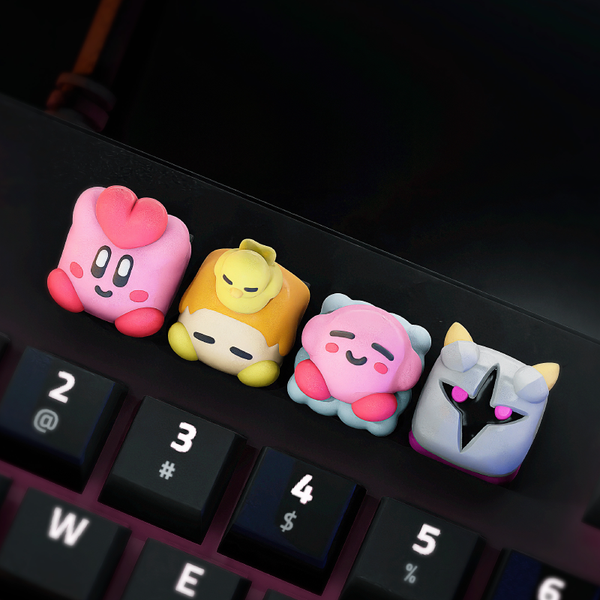 Keycaps: Pokemon Kirby de Resina 18x18mm