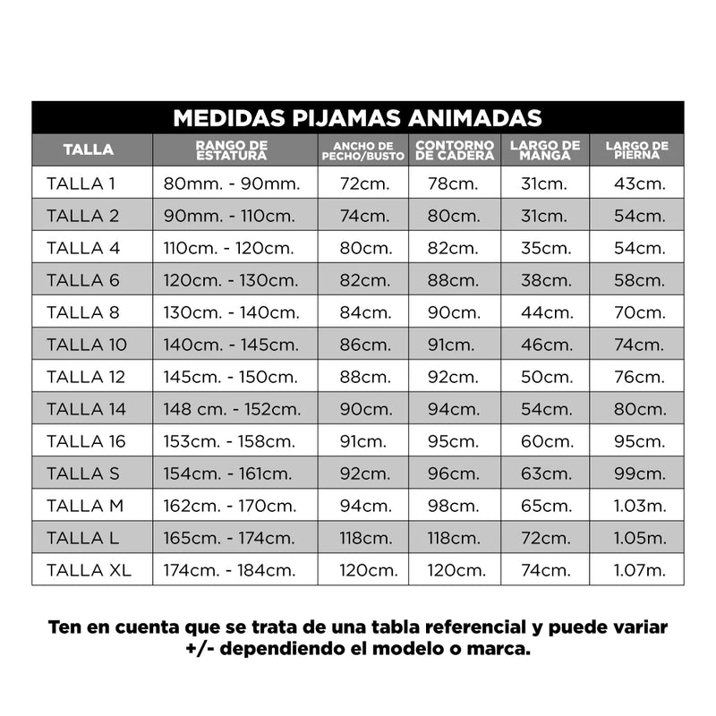 Pijama Animada Enterizo Panda Micropolar