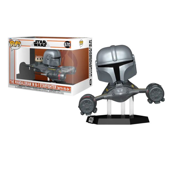 Funko Pop! Rides: The Mandalorian - The Mandalorian in N-1 Starfighter (with R5-D4) #670