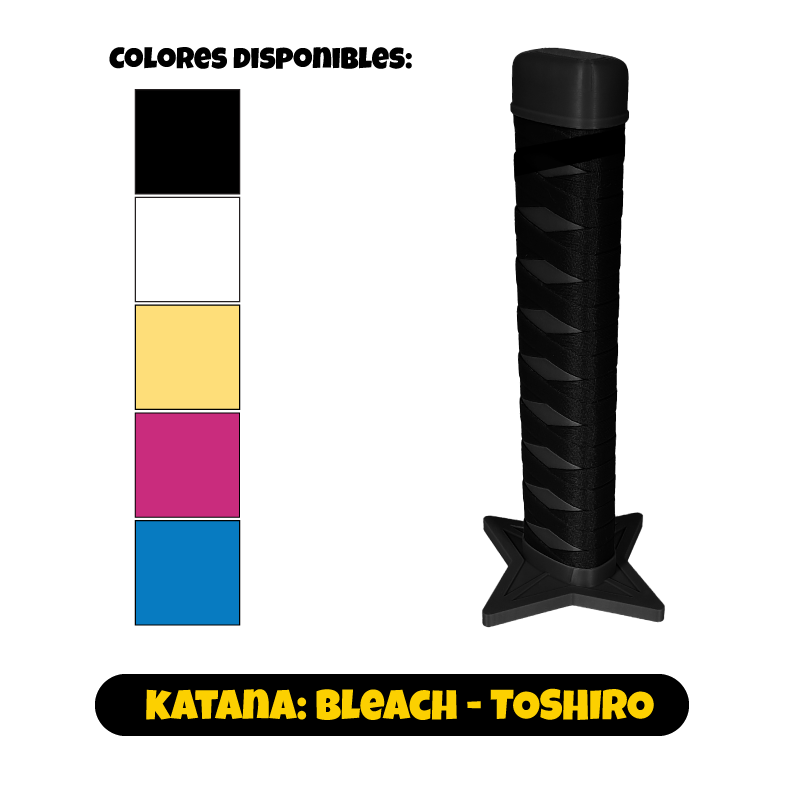 Ultoys: Collapsing Katana 3D Bleach - Toshiro (monócromo)