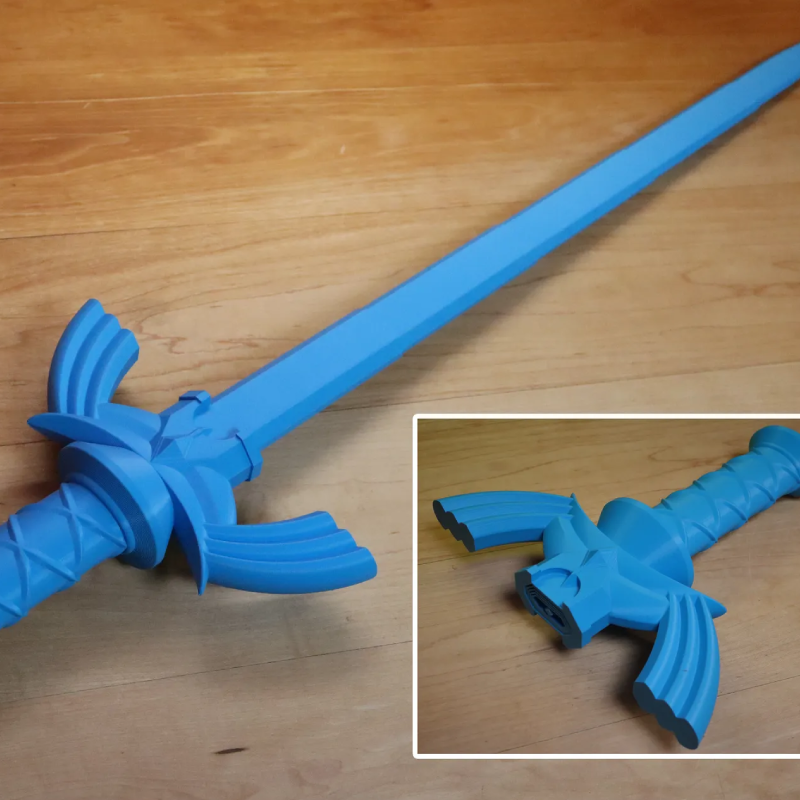 Ultoys: Collapsing Sword 3D Zelda Master Sword (monócromo)