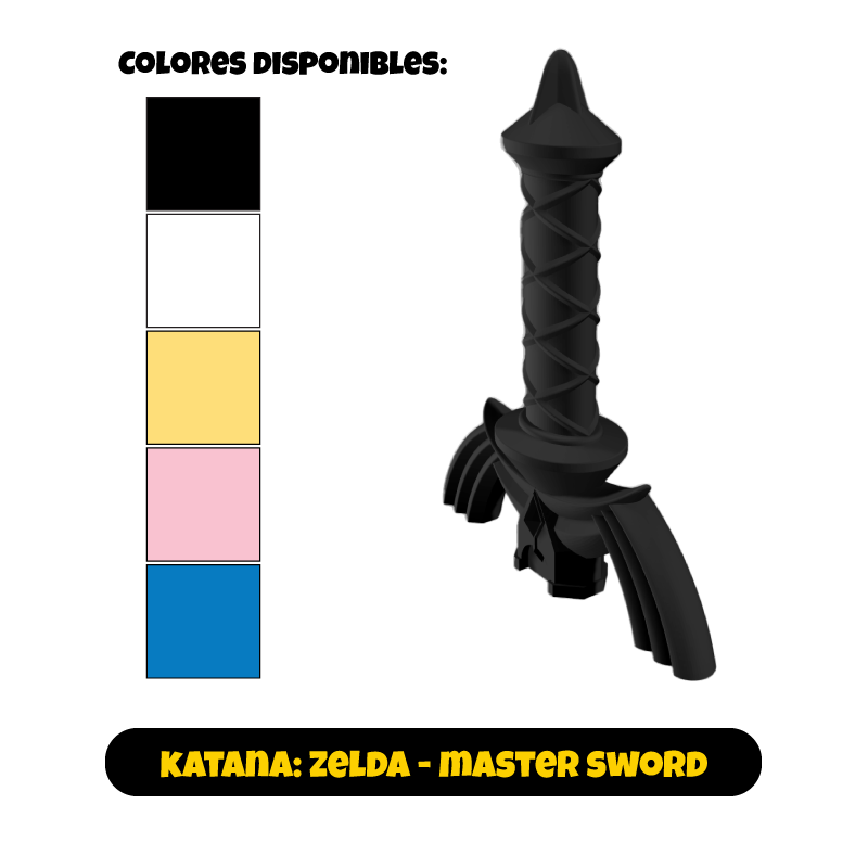 Ultoys: Collapsing Sword 3D Zelda Master Sword (monócromo)