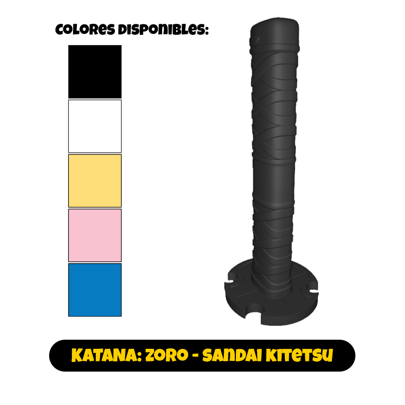 Ultoys: Collapsing Katana 3D One Piece - Zoro Sandai Kitetsu (monócromo)