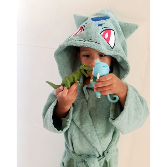 Bata Animada Bulbasaur Felpa Microfibra Manga 3/4