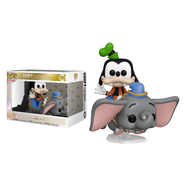 Funko Pop! Rides: Walt Disney World 50th Anniversary - Goofy at the Dumbo the Flying Elephant Attraction #105