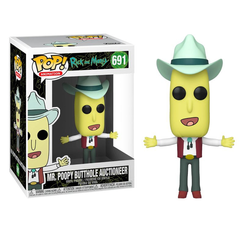 Funko Pop! Animation: Rick And Morty - Mr. Poppy Butthole Auctioneer