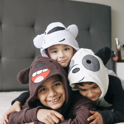 Pijama Animada Enterizo Escandalosos Micropolar Pardo