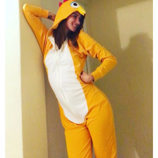 Pijama Animada Enterizo Pollito Micropolar