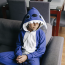 Pijama Animada Enterizo Stitch Micropolar Azul