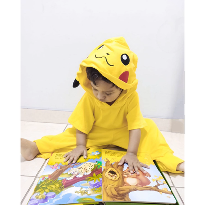 Pijama Animada Polo + Pantalón Pikachu Algodón