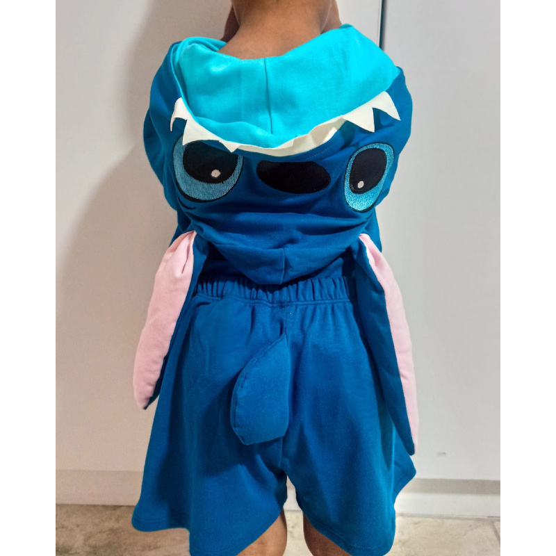 Pijama Animada Polo + Pantalón Stitch Algodón