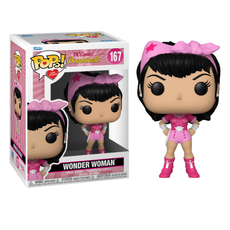 Funko Pop! Heroes: DC Comics Bombshells - Wonder Woman Breast Cancer Awareness