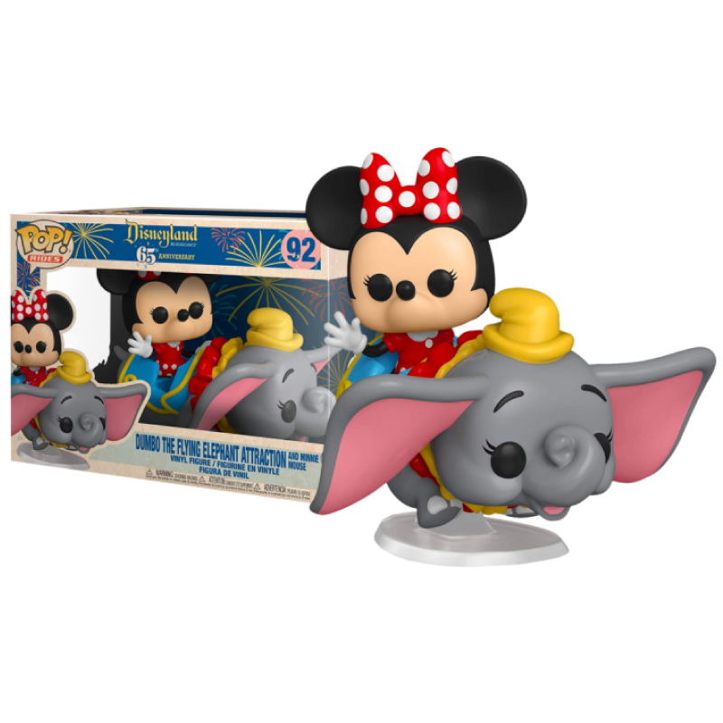 Funko Pop! Disney: Disneyland 65th Anniversary - Dumbo the Flying Elephant Attraction and Minnie Mouse