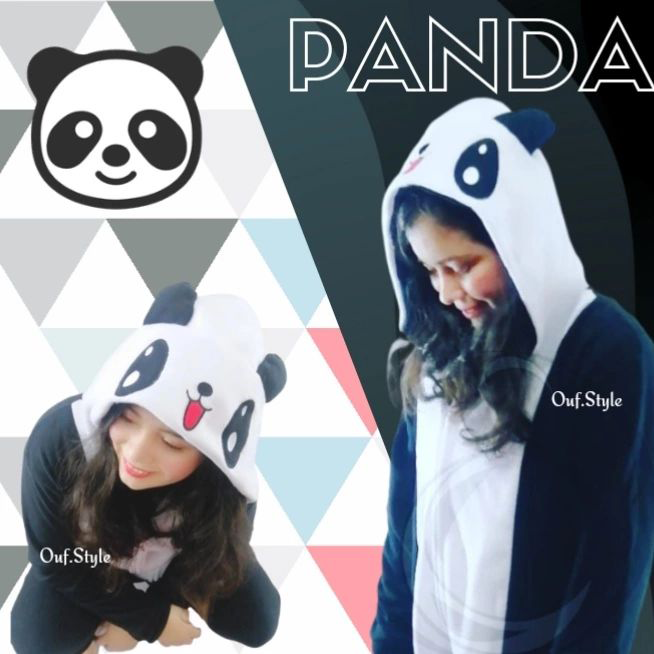 Pijama Animada Enterizo Panda Micropolar antialérgico