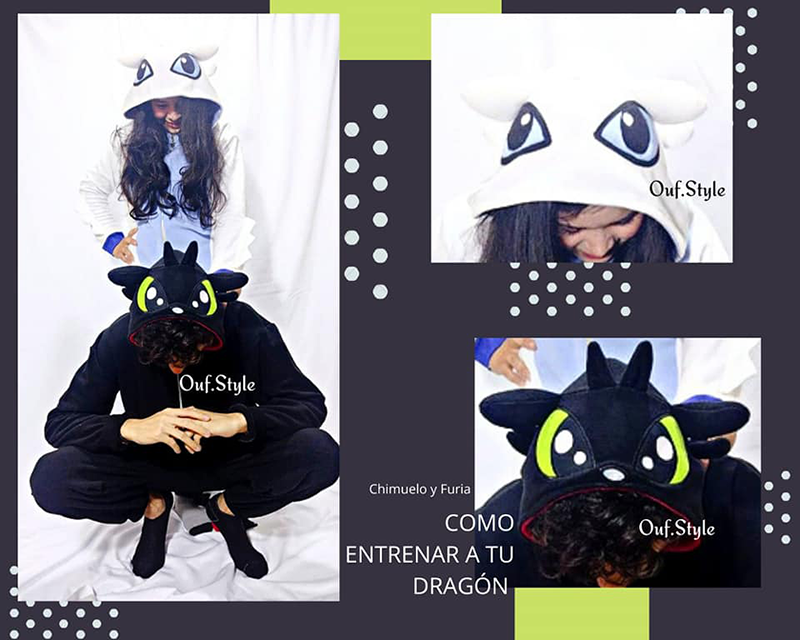 Pijama Animada Enterizo Furia Luminosa Micropolar antialérgico