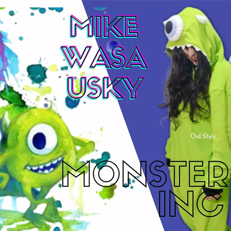 Pijama Animada Enterizo Monsters Inc Mike Wazowsky Micropolar antialérgico